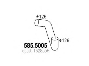 ASSO 585.5005 išleidimo kolektorius 
 Išmetimo sistema -> Išmetimo vamzdžiai
1628556
