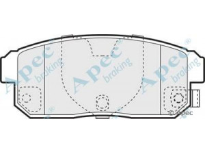 APEC braking PAD1399 stabdžių trinkelių rinkinys, diskinis stabdys 
 Techninės priežiūros dalys -> Papildomas remontas
55800-60J00, 55800-60J10