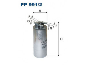 FILTRON PP991/2 kuro filtras 
 Techninės priežiūros dalys -> Papildomas remontas
4F0127401H, 4F0127401H