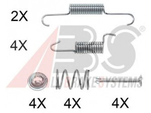 A.B.S. 0871Q priedų komplektas, stabdžių trinkelės 
 Stabdžių sistema -> Būgninis stabdys -> Dalys/priedai