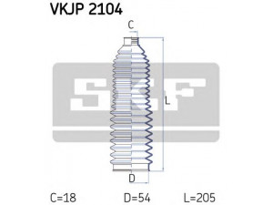 SKF VKJP 2104 gofruotoji membrana, vairavimas 
 Vairavimas -> Gofruotoji membrana/sandarinimai
4D0 419 831 B, 4D0 419 831 D, 4D0 419 831 E
