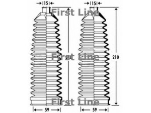 FIRST LINE FSG3274 gofruotoji membrana, vairavimas 
 Vairavimas -> Gofruotoji membrana/sandarinimai
32106765079