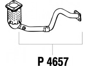 FENNO P4657 išleidimo kolektorius 
 Išmetimo sistema -> Išmetimo vamzdžiai
repair pipe