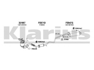 KLARIUS 570224U išmetimo sistema 
 Išmetimo sistema -> Išmetimo sistema, visa