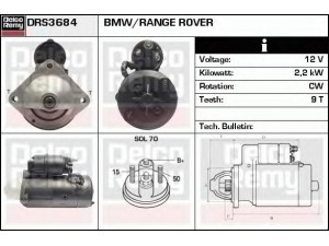 DELCO REMY DRS3684 starteris 
 Elektros įranga -> Starterio sistema -> Starteris
12412247391, 12412247492, 224739