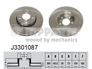 NIPPARTS J3301087 stabdžių diskas 
 Stabdžių sistema -> Diskinis stabdys -> Stabdžių diskas
40206-00QAE, 40206-00QAF, 82000-10519