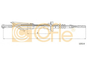 COFLE 1252.6 sankabos trosas 
 Dviratė transporto priemonės -> Kabeliai ir tachometro velenaai -> Sankabos trosas
7677537, 7709460