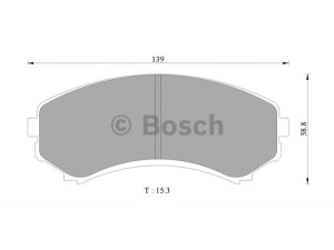 BOSCH 0 986 505 078 stabdžių trinkelių rinkinys, diskinis stabdys 
 Techninės priežiūros dalys -> Papildomas remontas