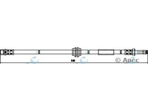 APEC braking HOS3600 stabdžių žarnelė 
 Stabdžių sistema -> Stabdžių žarnelės
7H0611701B, 7H0611701C, 7H0611701D