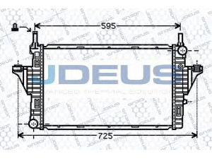 JDEUS 017M50 radiatorius, variklio aušinimas 
 Aušinimo sistema -> Radiatorius/alyvos aušintuvas -> Radiatorius/dalys
0010033V003