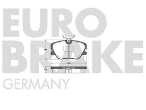 EUROBRAKE 5502223308 stabdžių trinkelių rinkinys, diskinis stabdys 
 Techninės priežiūros dalys -> Papildomas remontas
0004200720, 0004209920, 0014200720