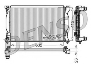 DENSO DRM02035 radiatorius, variklio aušinimas 
 Aušinimo sistema -> Radiatorius/alyvos aušintuvas -> Radiatorius/dalys
8E0121253