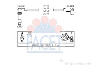 FACET 4.9506 uždegimo laido komplektas 
 Kibirkšties / kaitinamasis uždegimas -> Uždegimo laidai/jungtys
16 12 001, 16 12 013, 16 12 646