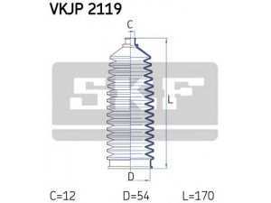 SKF VKJP 2119 gofruotoji membrana, vairavimas 
 Vairavimas -> Gofruotoji membrana/sandarinimai
0000009944453, 0000009950650, 9944453