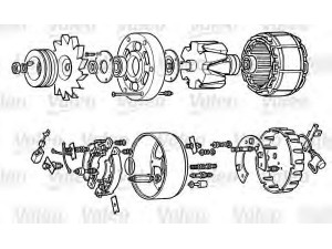 VALEO A16R45T kintamosios srovės generatorius