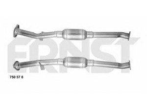 ERNST 750578 katalizatoriaus keitiklis 
 Išmetimo sistema -> Katalizatoriaus keitiklis
13 1015 7080, 13 2616 7080, 1705 75