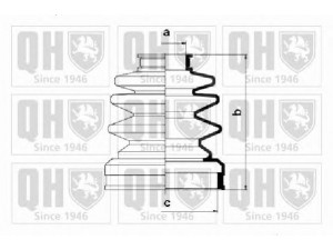 QUINTON HAZELL QJB415 gofruotoji membrana, kardaninis velenas 
 Ratų pavara -> Gofruotoji membrana
73232-2191, 28023-AA010