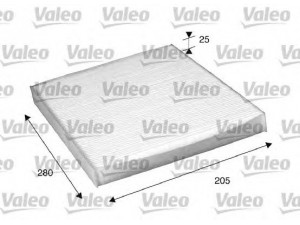 VALEO 698885 filtras, salono oras 
 Techninės priežiūros dalys -> Techninės priežiūros intervalai
1H0819644, 1H0819644A, 1H0819644B