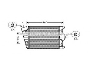 AVA QUALITY COOLING PR4046 tarpinis suslėgto oro aušintuvas, kompresorius 
 Variklis -> Oro tiekimas -> Įkrovos agregatas (turbo/superįkrova) -> Tarpinis suslėgto oro aušintuvas
99611063971