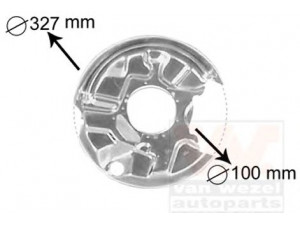 VAN WEZEL 3024373 apsauginis skydas, stabdžių diskas 
 Stabdžių sistema -> Diskinis stabdys -> Stabdžių dalys/priedai
202-420-10-44, 2024201044, 2024201444