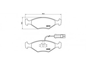 BREMBO P 23 056 stabdžių trinkelių rinkinys, diskinis stabdys 
 Techninės priežiūros dalys -> Papildomas remontas
71738156, 71770956, 9947996