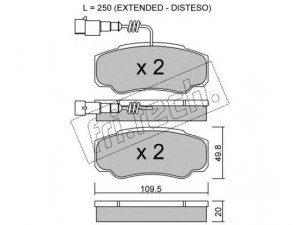 fri.tech. 548.1 stabdžių trinkelių rinkinys, diskinis stabdys 
 Techninės priežiūros dalys -> Papildomas remontas
D4060-MA000, 5001868608