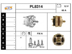 SNRA PL8314 kintamosios srovės generatorius