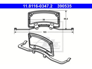 ATE 11.8116-0347.2 spyruoklė, stabdžių apkaba 
 Stabdžių sistema -> Stabdžių matuoklis -> Stabdžių dalys
4E0 615 269, 4E0 615 269 B