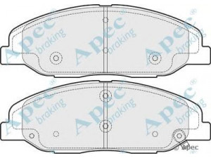APEC braking PAD1633 stabdžių trinkelių rinkinys, diskinis stabdys 
 Techninės priežiūros dalys -> Papildomas remontas
25814699