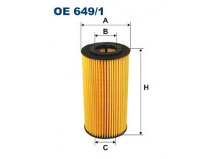 FILTRON OE649/1 alyvos filtras 
 Techninės priežiūros dalys -> Techninės priežiūros intervalai
11422246131, 11422246135, 11428515084