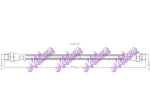 Brovex-Nelson H6859 stabdžių žarnelė 
 Stabdžių sistema -> Stabdžių žarnelės
MB277096, MB857581, MR129795, MR449931