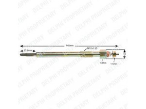 DELPHI HDS390 kaitinimo žvakė 
 Kibirkšties / kaitinamasis uždegimas -> Kaitinimo kaištis
8-97143674-1, 97143674, 1214459
