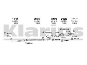 KLARIUS 960162E išmetimo sistema 
 Išmetimo sistema -> Išmetimo sistema, visa