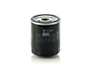 MANN-FILTER W 712/6 alyvos filtras 
 Filtrai -> Alyvos filtras
11 42 1 250 534, 11 42 1 258 038