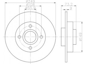 HELLA PAGID 8DD 355 114-731 stabdžių diskas
424965, 424966, 424965, 424966