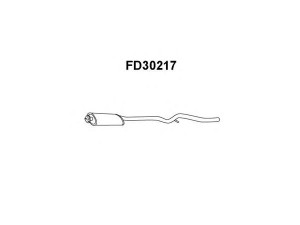VENEPORTE FD30217 priekinis duslintuvas 
 Išmetimo sistema -> Duslintuvas
5019291, 6128538