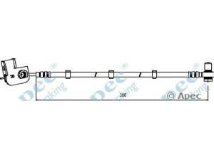 APEC braking HOS4013 stabdžių žarnelė 
 Stabdžių sistema -> Stabdžių žarnelės
XR855611