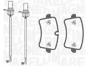 MAGNETI MARELLI 363916060675 stabdžių trinkelių rinkinys, diskinis stabdys