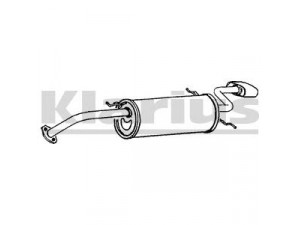 KLARIUS 230639 galinis duslintuvas 
 Išmetimo sistema -> Duslintuvas
FP8740100A, KF0610100C, KF0640100C