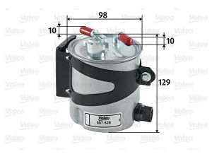 VALEO 587528 kuro filtras 
 Techninės priežiūros dalys -> Papildomas remontas
7701067123, 8200697876