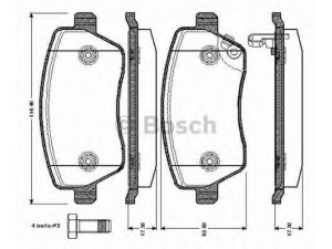 BOSCH 0 986 TB2 965 stabdžių trinkelių rinkinys, diskinis stabdys 
 Techninės priežiūros dalys -> Papildomas remontas
4708239, 55810 62J00 000, 55810 62J31 000
