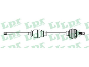 LPR DS16207 kardaninis velenas 
 Ratų pavara -> Kardaninis velenas
32738G, 96326879