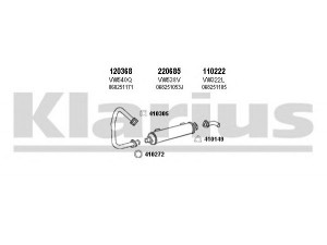 KLARIUS 930812E išmetimo sistema 
 Išmetimo sistema -> Išmetimo sistema, visa