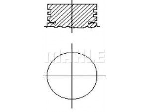 MAHLE ORIGINAL SS0590500 stūmoklis