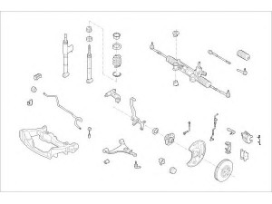 DELPHI MERC-04692-F rato pakaba 
 Ašies montavimas/vairavimo mechanizmas/ratai -> Prekių paieška pagal schemą