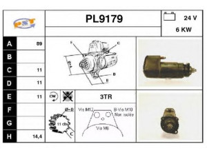 SNRA PL9179 starteris