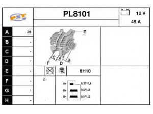 SNRA PL8101 kintamosios srovės generatorius