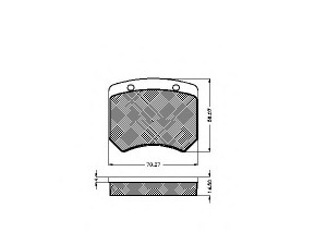 SPIDAN 32650 stabdžių trinkelių rinkinys, diskinis stabdys 
 Techninės priežiūros dalys -> Papildomas remontas
GBP90103, 90 393 507, 655975061