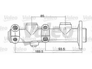 VALEO 350710 pagrindinis cilindras, stabdžiai 
 Stabdžių sistema -> Pagrindinis stabdžių cilindras
7700724410