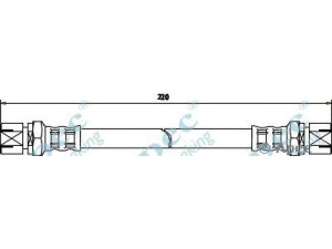 APEC braking HOS3465 stabdžių žarnelė 
 Stabdžių sistema -> Stabdžių žarnelės
96215570, 96215570